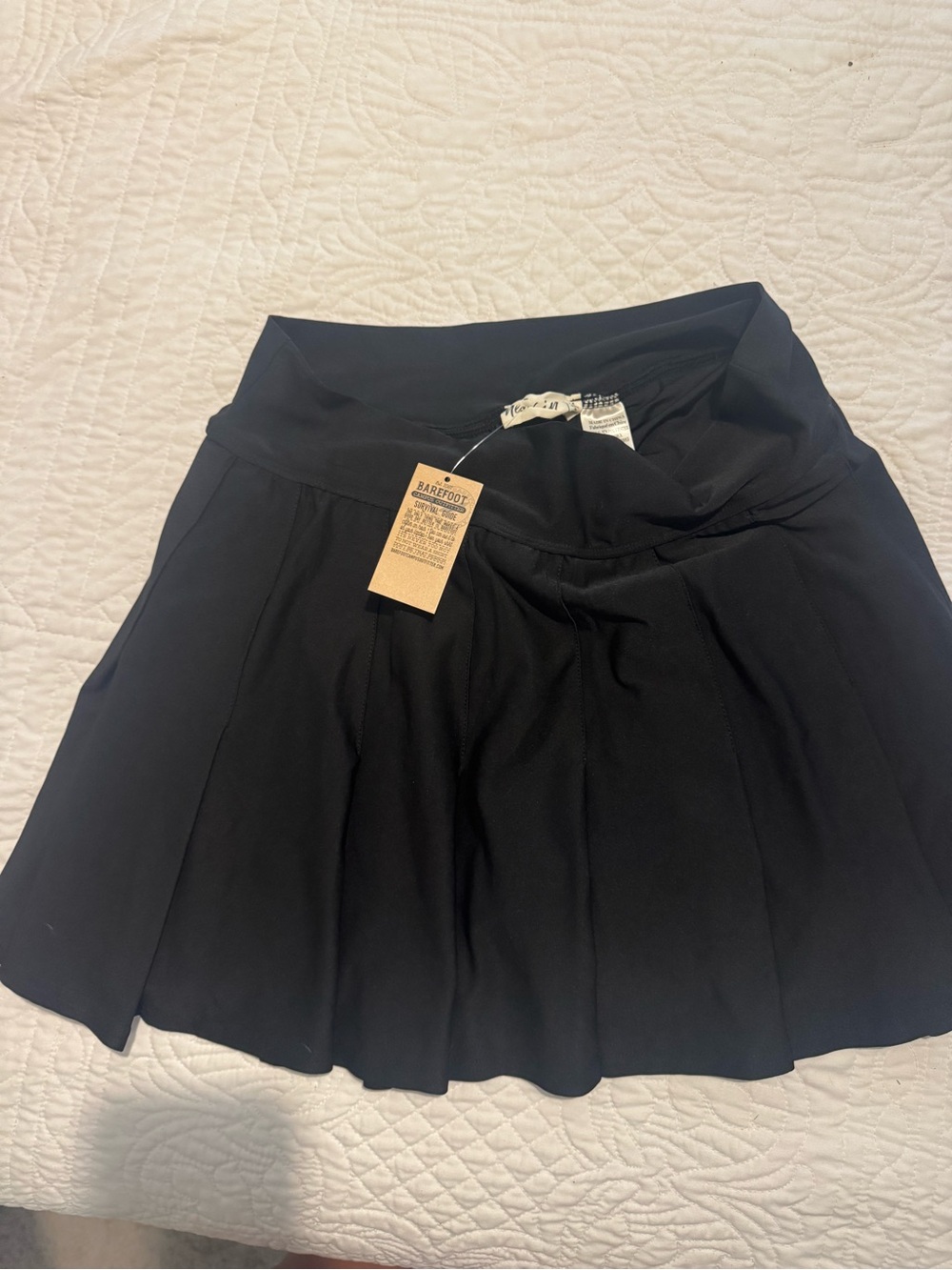 Barefoot Dreams Black Circle Skater Skirt